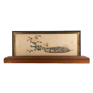 Hokusai. Cut Spider Chrysanthemums, woodblock