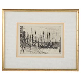 James A.M. Whistler. "Billingsgate," etching