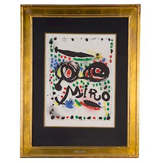 Joan Miro. "Joan Miro Graphics," color lithograph