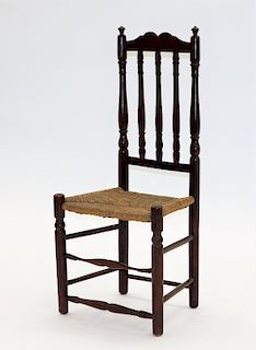 1720 Connecticut Mushroom Top Bannister Back Chair