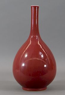 Chinese Kangxi Oxblood Porcelain Bottle Vase