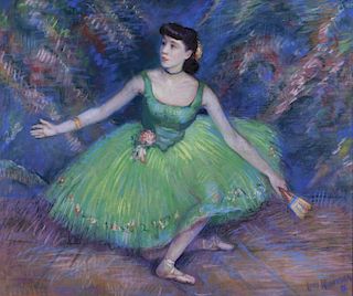 Louis Kronberg Impressionist Ballerina Painting