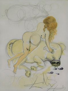 Salvadore Dali Illustre Casanova Nude Engraving