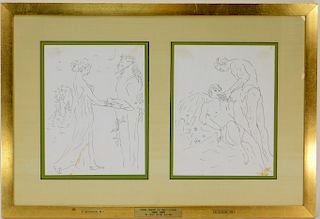 Marcel Vertes Virgil's Eclogues Classical Drawings