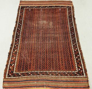 C.1900 Antique Persian Oriental Belouch Carpet Rug