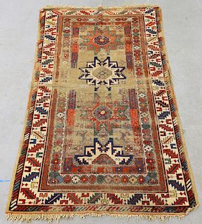 C.1870 Antique Caucasian Shirvan Carpet Rug