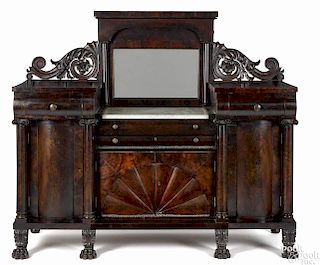 Philadelphia classical mahogany sideboard, ca. 1835