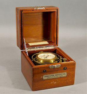 Hamilton Watch Co. Model 22 Chronometer Deck Watch