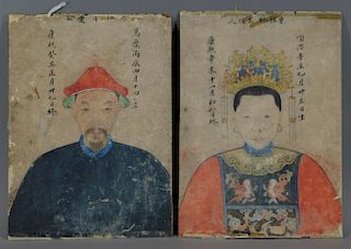 Chinese Qing Dynasty Ancestral Portrait Paintings