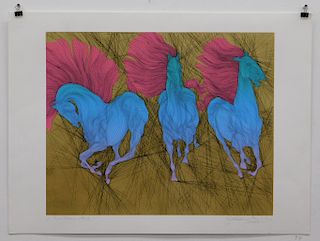 Guillaume Azoulay Frois Chevaux 1 of 1 Serigraph