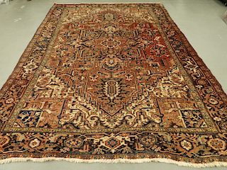 C.1940 Persian Middle Eastern Heriz Carpet Rug