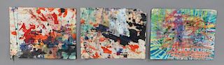 3 Taro Yamamoto Abstract Expressionist WC Painting