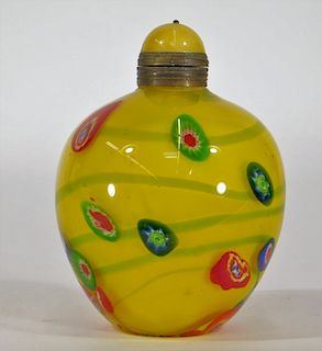 LG Chinese Peking Glass Paperweight Snuff Bottle