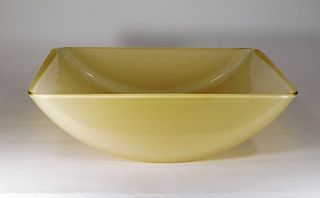 Italian A.V. Mazzega Murano Art Glass Bowl