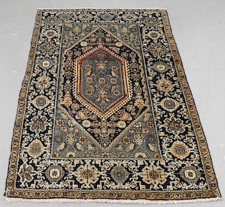 C1930 Persian Oriental Tabriz Geometric Carpet Rug