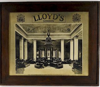 Lloyd's London Insurance Advertisement Photograph