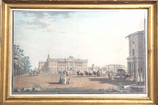 B. Patersson "St. Petersburg" Watercolor / Etching