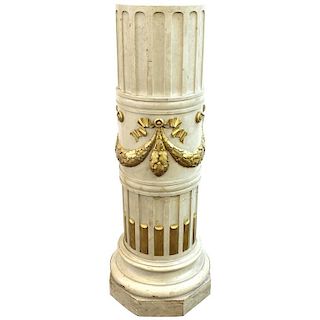 Belle Epoque French Ornate Wood Pedestal