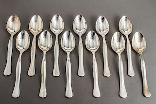 Rare Bulgari Eccentrica Silver Tablespoons Set 12