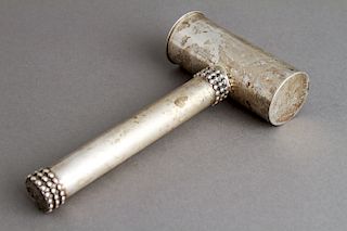 Judaica Bier Sterling Silver Salt Shaker Hammer
