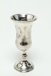Judaica Sterling Silver Kiddush Cup
