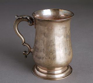 English Sterling Silver Mug / Beaker / Cup 18th C.