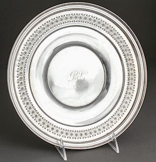 Weidlich Co. Silver Pierced Charger / Plate