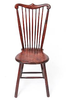 Windsor Side Chair American 19th C. Mahogany Stain