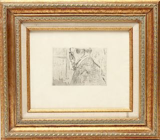 Edouard Vuillard "Theo Van Rysselberghe" Etching