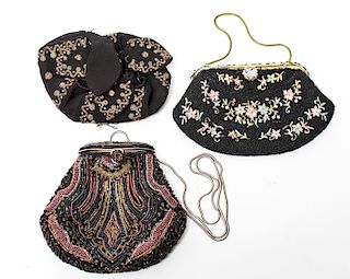 Beaded Evening Bags incl. Israeli, Group of 3