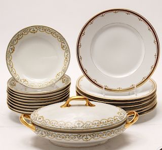 Limoges Porcelain Tableware, Plates and Bowls 18