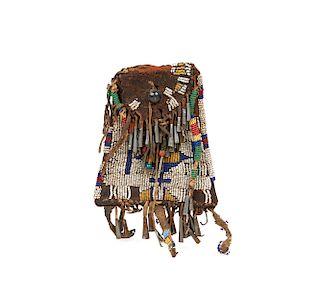 Native American Beaded Strike-a-Light Bag