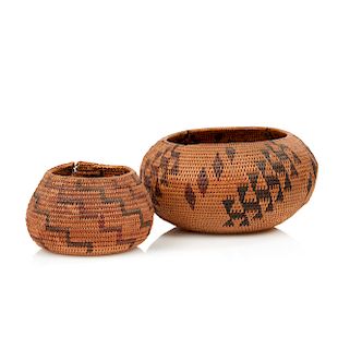 Two California Indian Baskets