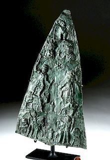Roman Bronze Triangular Standard, ex Christie's