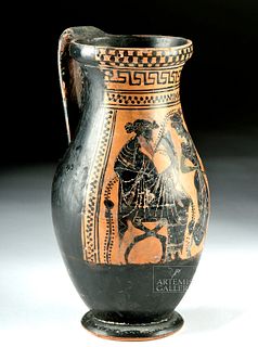 Greek Attic Black-Figure Olpe, ex-Sotheby PB w/ TL