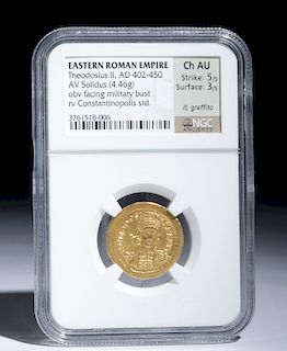 Eastern Roman Gold Coin of Theodosius II - 4.46 g