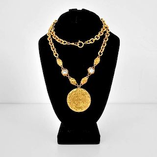 Chanel Medallion Pendant Necklace