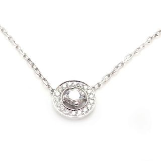 Boucheron Paris Ava Round 18k Diamond Pendant Necklace