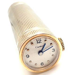 Vintage Cartier 14k Yellow Gold Watch Lipstick Case