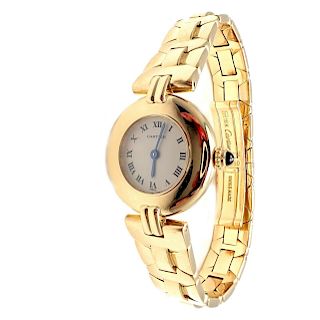 Cartier Paris 18k Yellow Gold Ladies Quartz Watch 0297