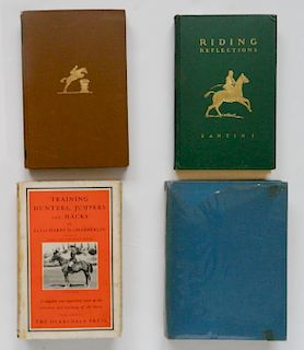 4 Derrydale Press books on Horses