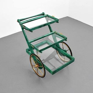Aldo Tura 3-Tiered Bar Cart