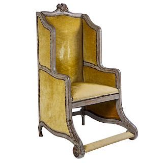Louis XV Style Bergere or Armchair of Unusual Form