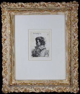 Framed Rembrandt Van Rijn Etching