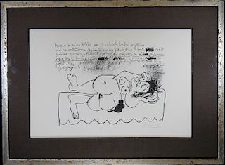 Pablo Picasso  (1881 - 1973) Lithograph