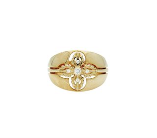 Shamballa 18k Rose Gold Diamond Ring Size 10.25