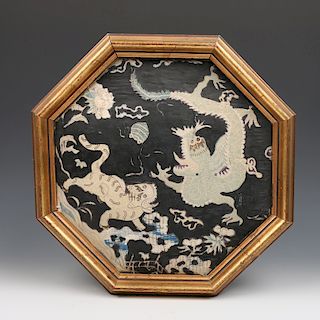 CHINESE EMBROIDERY PIECE, QING DYNASTY