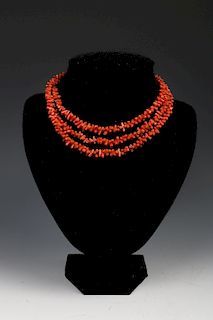 CHINESE CORAL NECKLACE