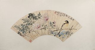 XIANG JIESHI (1893 -1964),  FLOWERS AND BIRD