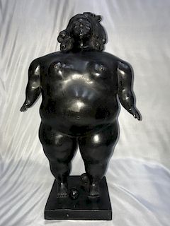 FERNANDO BOTERO LARGE BRONZE SCULPTURE Fat Lady